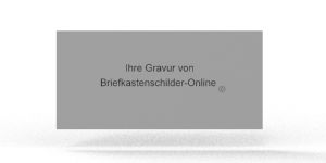 Klingelschild Feller 57,5 x 27,5 weiss
